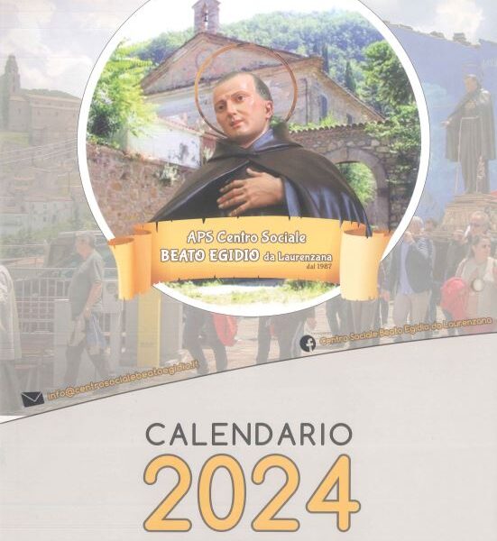 Calendario 2024 Beato Egidio da Laurenzana