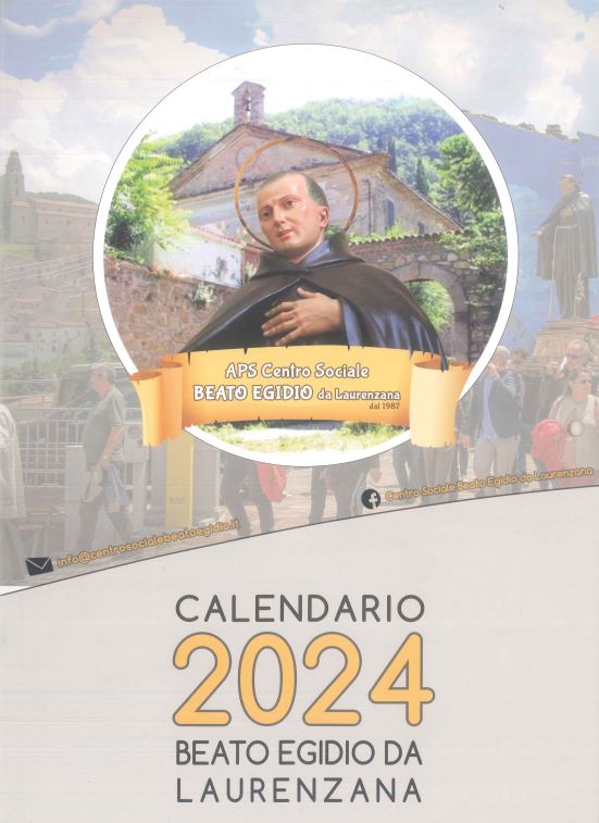 Calendario 2024 Beato Egidio da Laurenzana